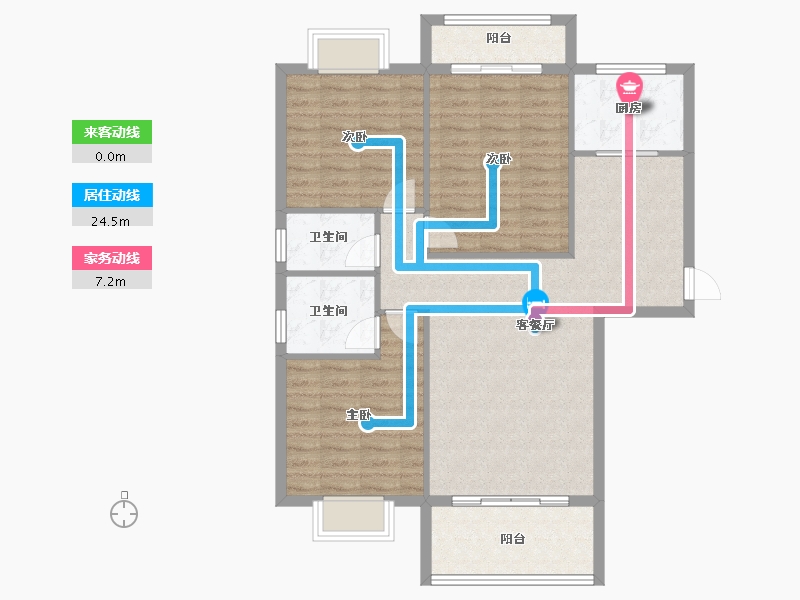 福建省-南平市-武夷山百花欣苑公园里-95.00-户型库-动静线