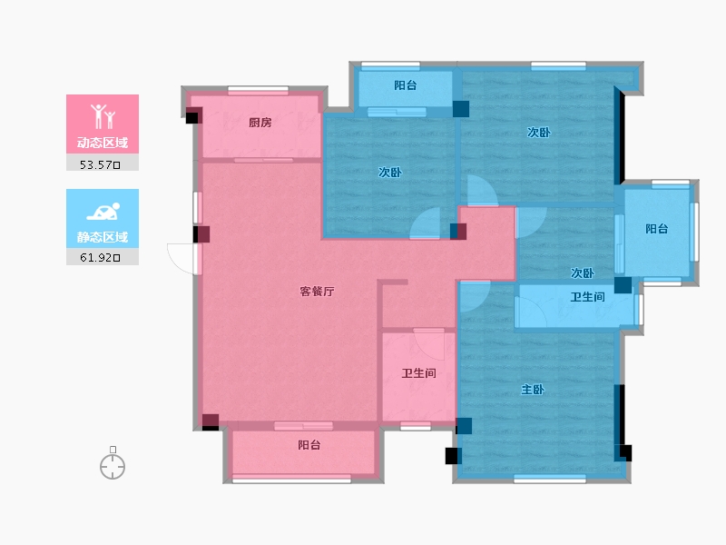 福建省-宁德市-福鼎盛大庄园-103.99-户型库-动静分区