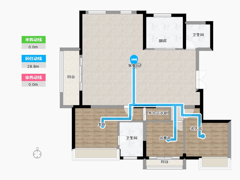 山东省-德州市-红烨一品-123.96-户型库-动静线