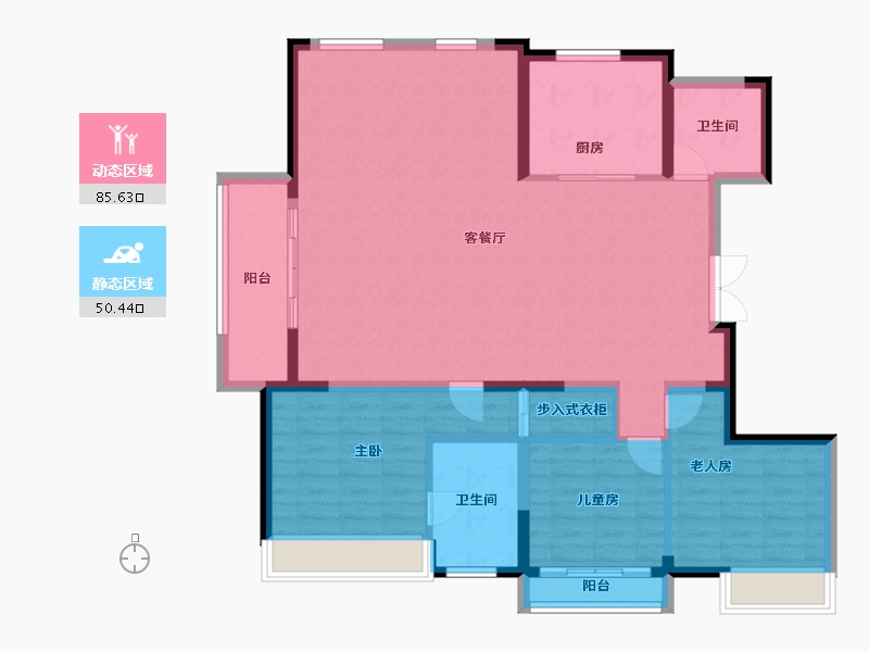 山东省-德州市-红烨一品-123.96-户型库-动静分区