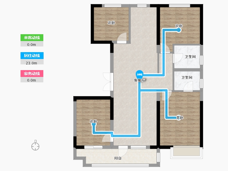 河北省-唐山市-中建城-115.00-户型库-动静线