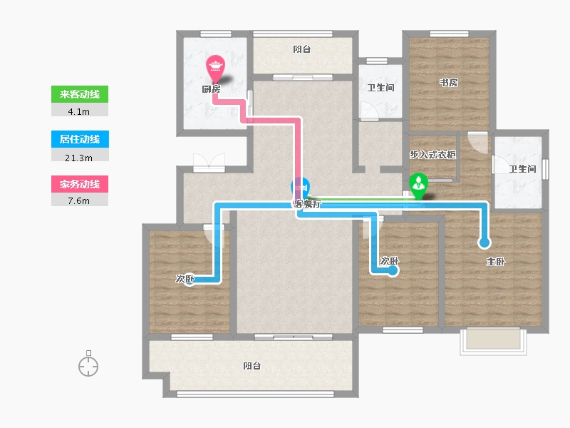 山东省-菏泽市-润通新时代-150.01-户型库-动静线