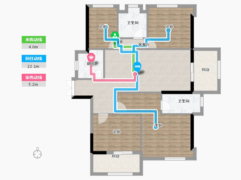 福建省-宁德市-福鼎盛大庄园-108.00-户型库-动静线