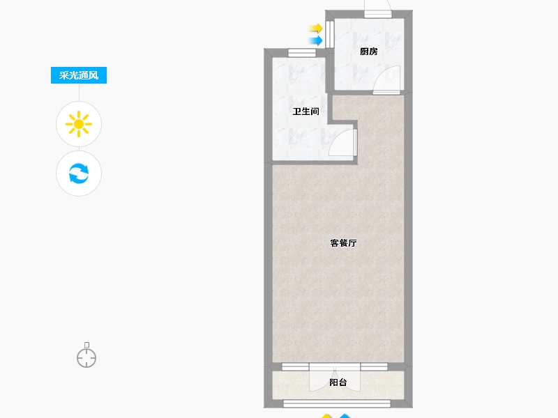 河北省-唐山市-蓝湾小镇-41.59-户型库-采光通风