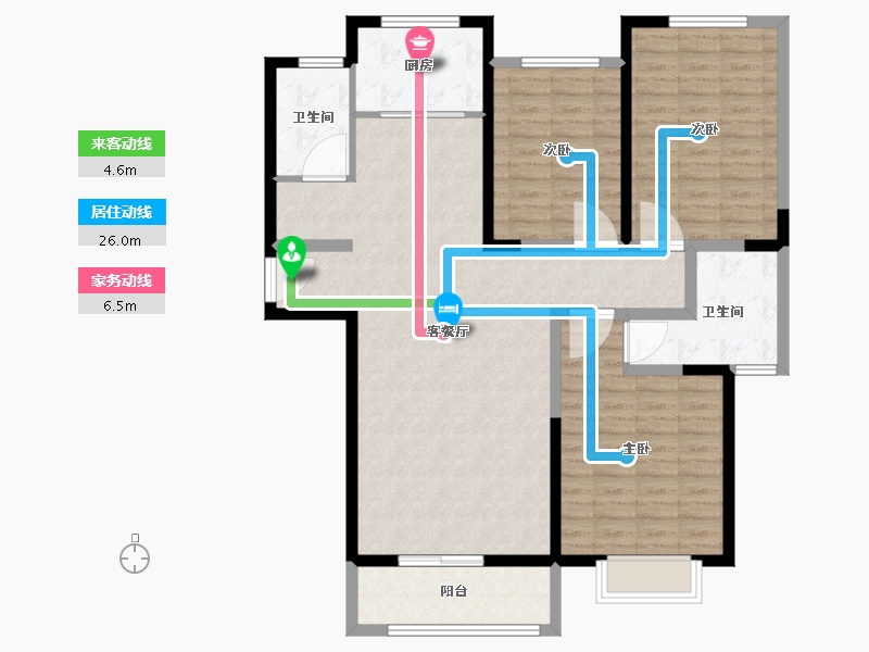 河南省-新乡市-润华翡翠山-116.00-户型库-动静线