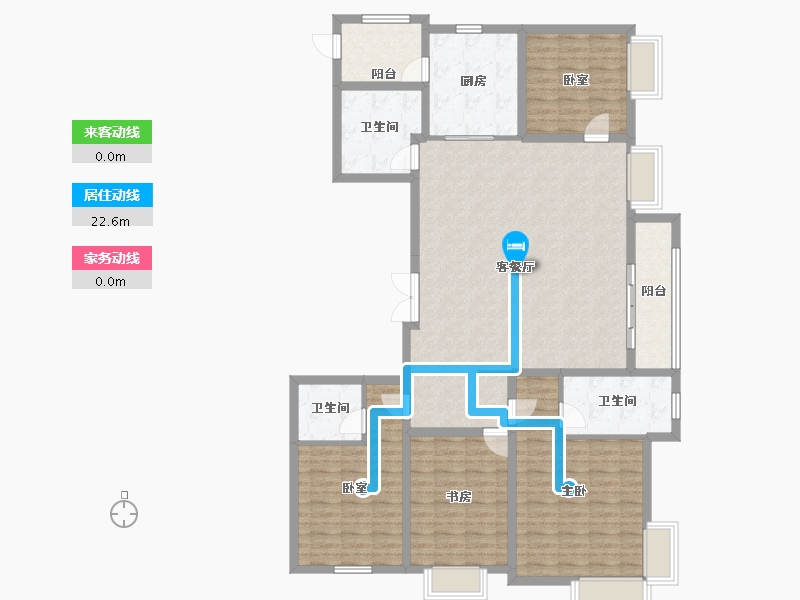 山西省-太原市-怡佳·天一城-145.81-户型库-动静线