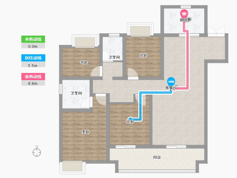 江苏省-扬州市-吾悦虎踞龙蟠-112.00-户型库-动静线