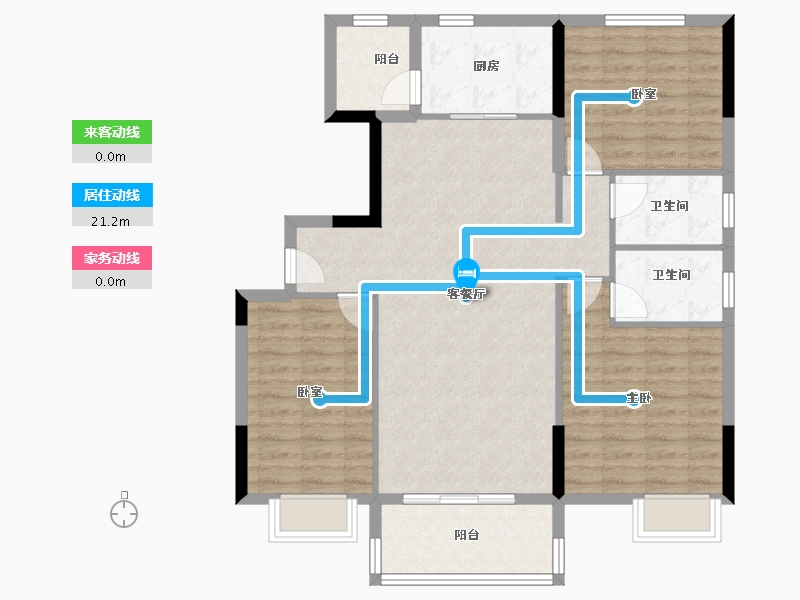 福建省-南平市-建瓯碧桂园-100.77-户型库-动静线