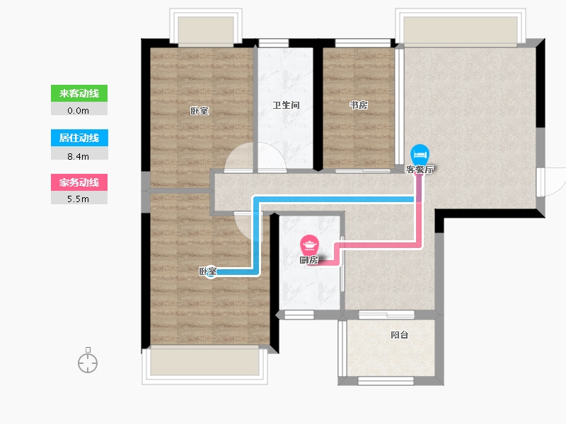 广东省-珠海市-阳光一号-72.99-户型库-动静线