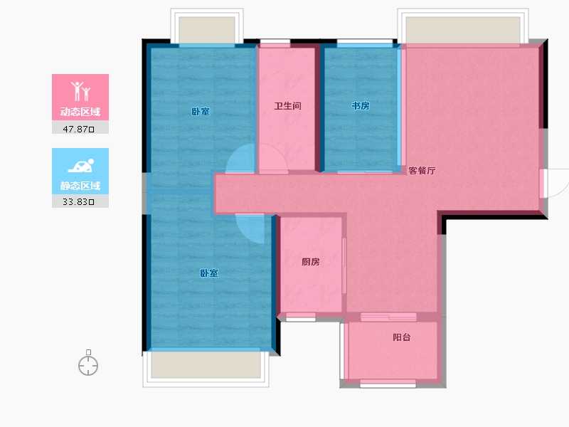 广东省-珠海市-阳光一号-72.99-户型库-动静分区