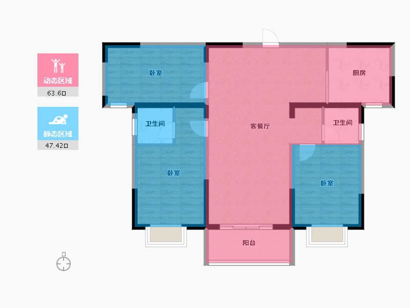 河南省-南阳市-国海•翰林学府-99.99-户型库-动静分区