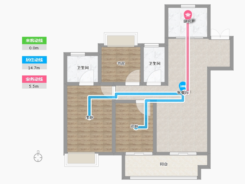 江苏省-扬州市-吾悦虎踞龙蟠-98.00-户型库-动静线