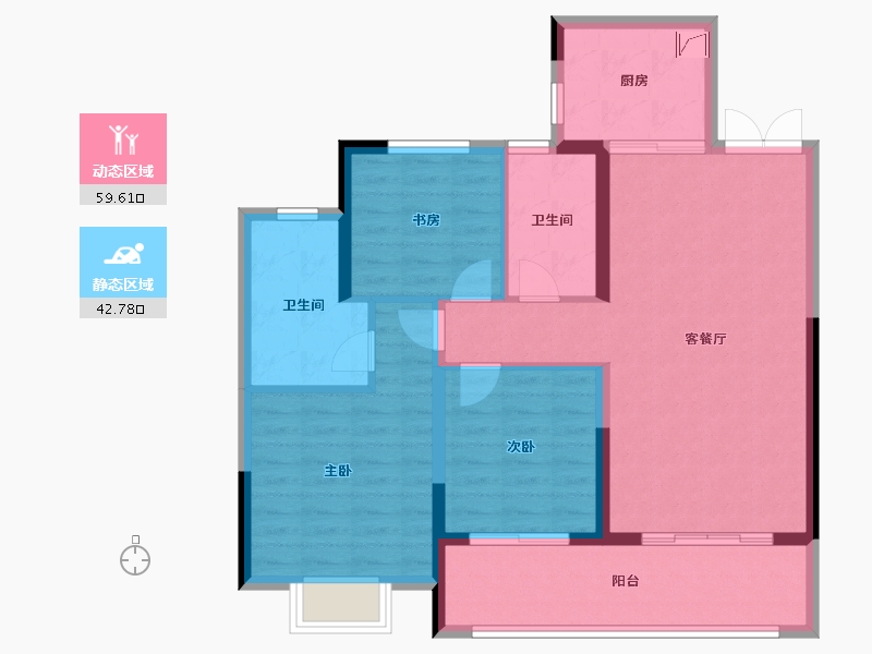 江苏省-盐城市-新城悦隽首府-92.01-户型库-动静分区