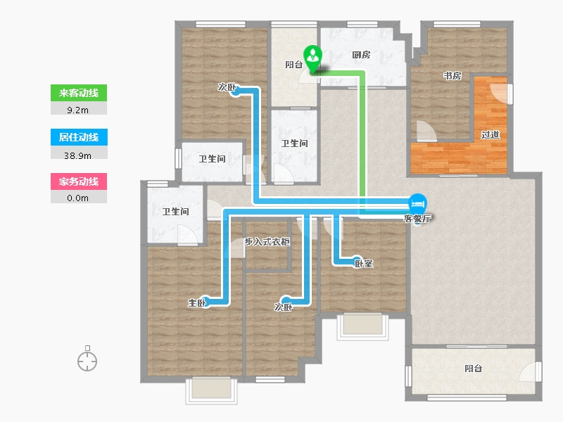 江苏省-苏州市-合景峰汇国际-三期-170.00-户型库-动静线