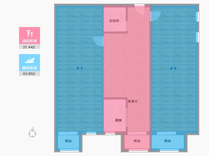 山西省-太原市-智诚·御河骏景D区-97.00-户型库-动静分区