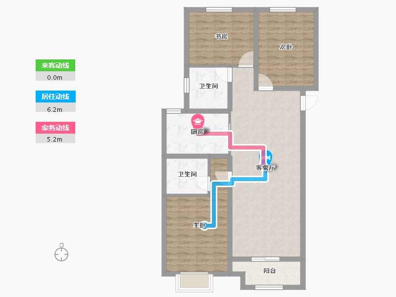 山西省-太原市-阳光·汾河湾D区-92.13-户型库-动静线