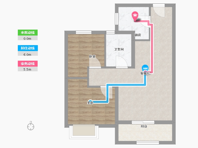 山东省-菏泽市-奥泽幸福里-60.00-户型库-动静线