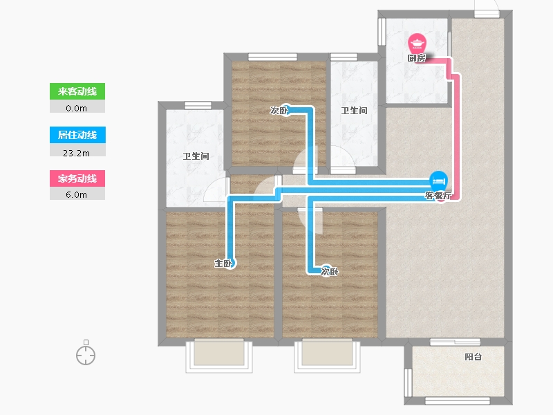 山西省-太原市-阳光·汾河湾D区-92.80-户型库-动静线