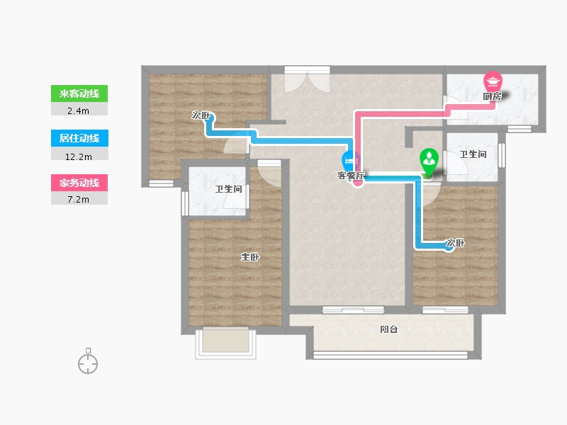 河南省-南阳市-国海•翰林学府-93.34-户型库-动静线