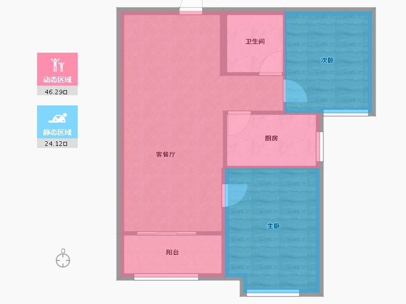 河北省-邢台市-华年里-63.62-户型库-动静分区