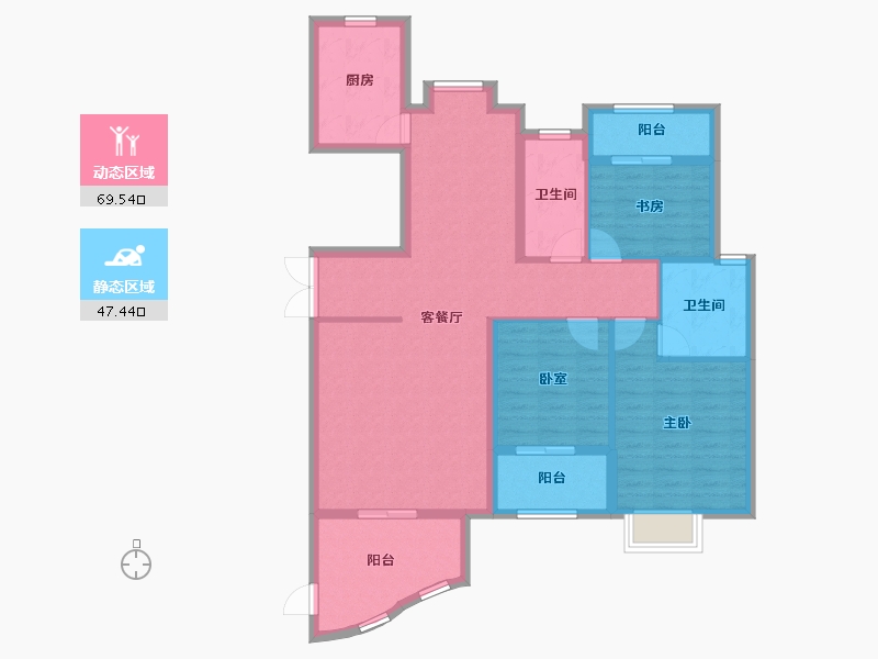 福建省-宁德市-天润国际-105.00-户型库-动静分区