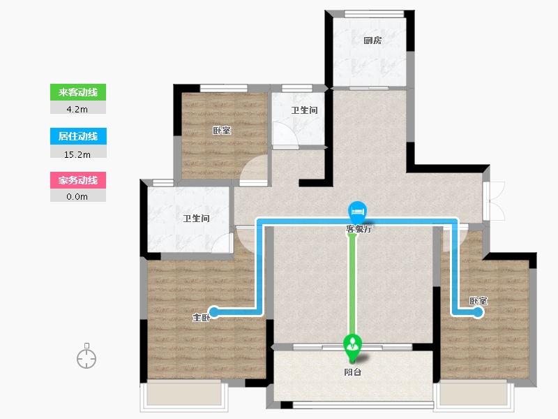 河南省-商丘市-虞城建业湖山境-105.93-户型库-动静线