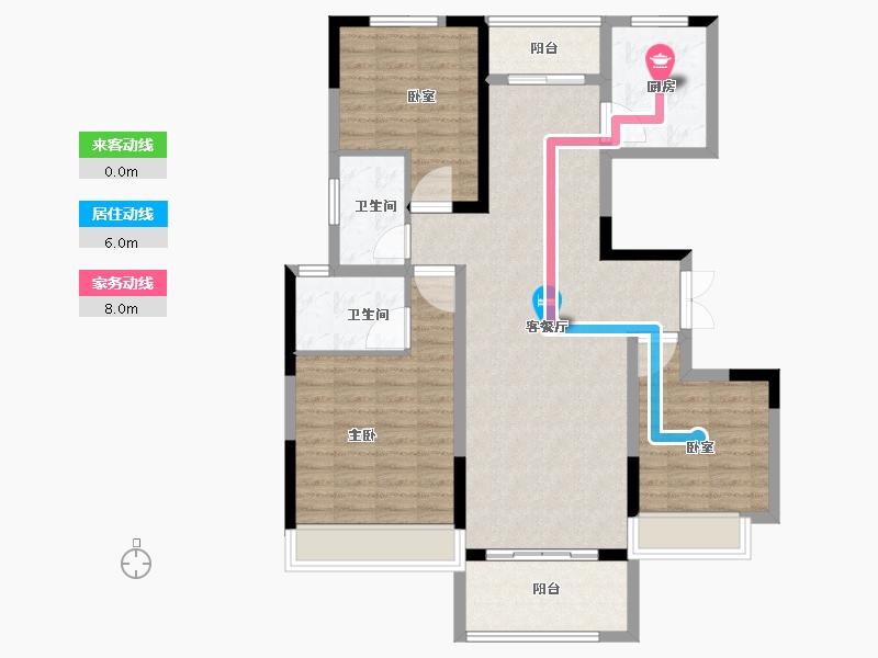 河南省-商丘市-虞城建业湖山境-102.40-户型库-动静线