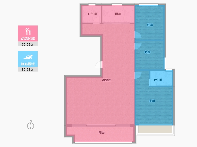 安徽省-宿州市-翰林苑·尚苑-93.60-户型库-动静分区