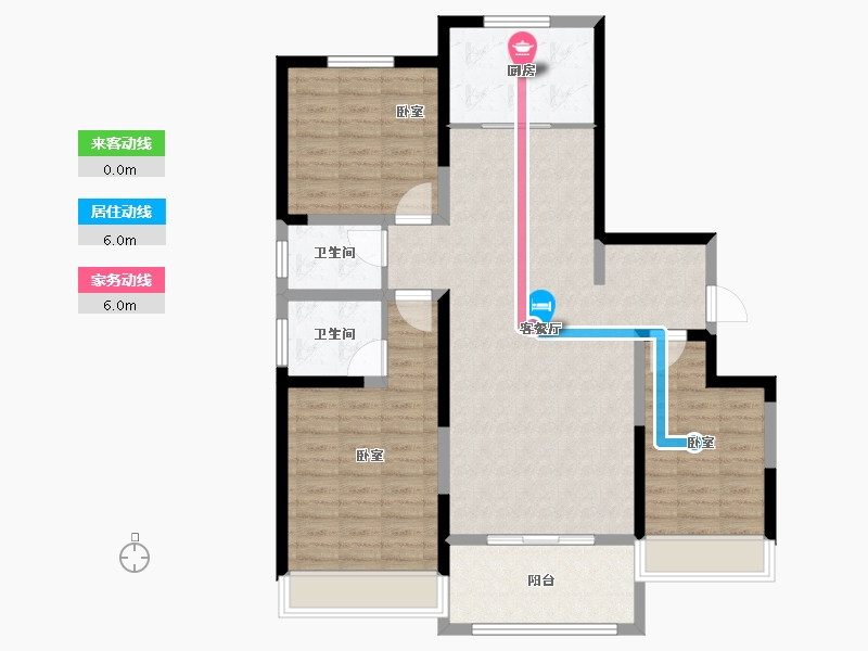 河南省-安阳市-万和城四期-104.89-户型库-动静线