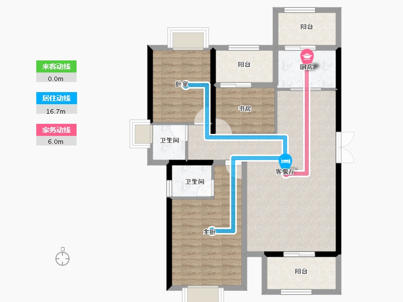 福建省-宁德市-天润国际-91.82-户型库-动静线