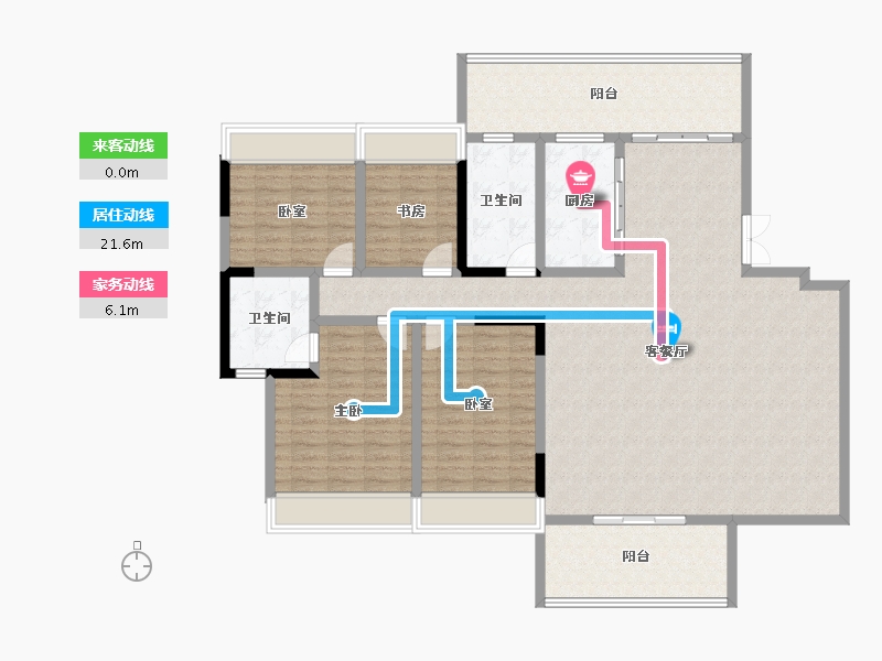 贵州省-安顺市-清馨雅园-156.07-户型库-动静线