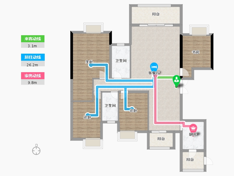 广西壮族自治区-南宁市-南宁启迪东盟科技城-135.28-户型库-动静线