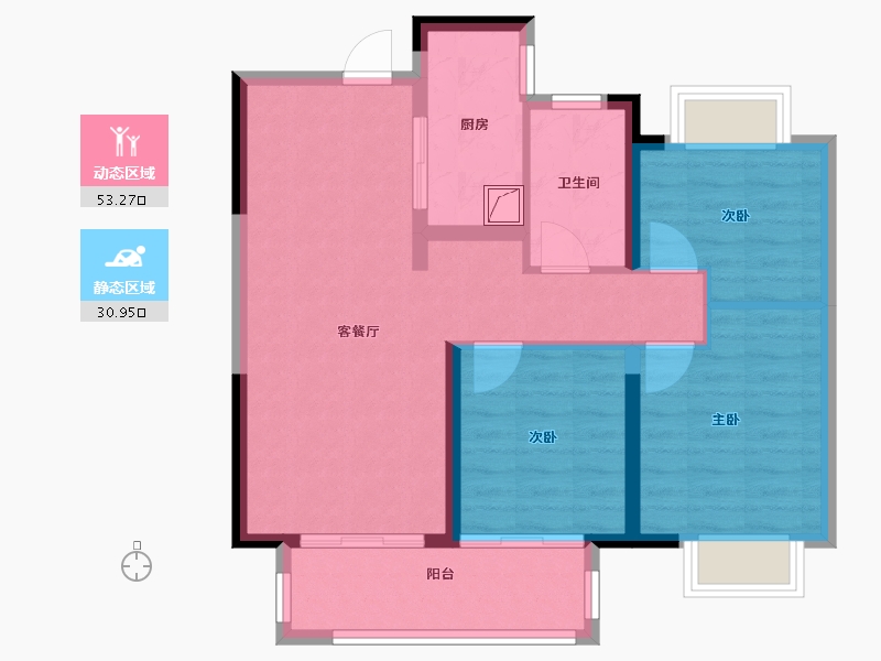 江西省-南昌市-保利和光-75.00-户型库-动静分区