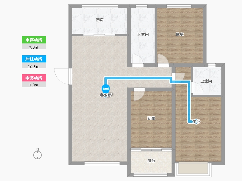 山东省-德州市-华腾御城澜湾-100.81-户型库-动静线