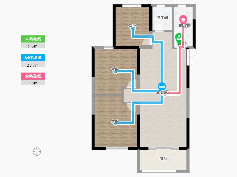 江苏省-连云港市-尚都·滟澜山-96.00-户型库-动静线