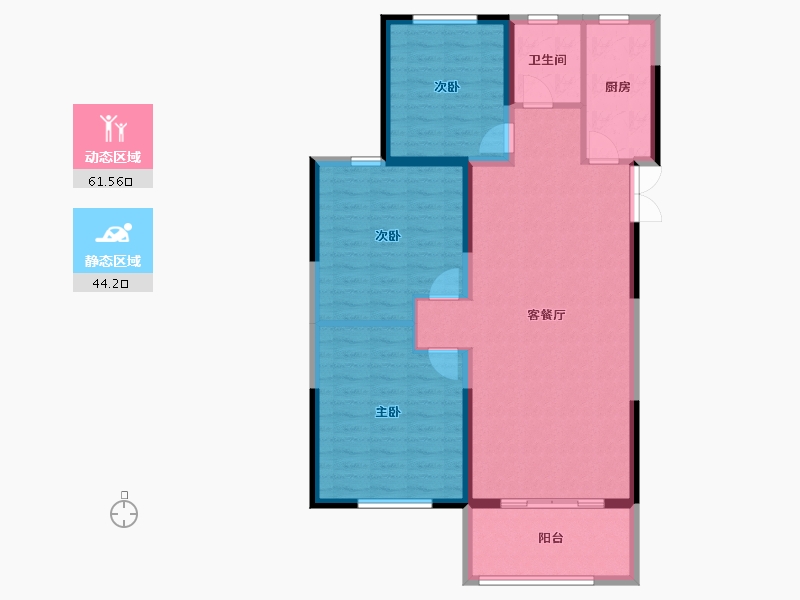 江苏省-连云港市-尚都·滟澜山-96.00-户型库-动静分区