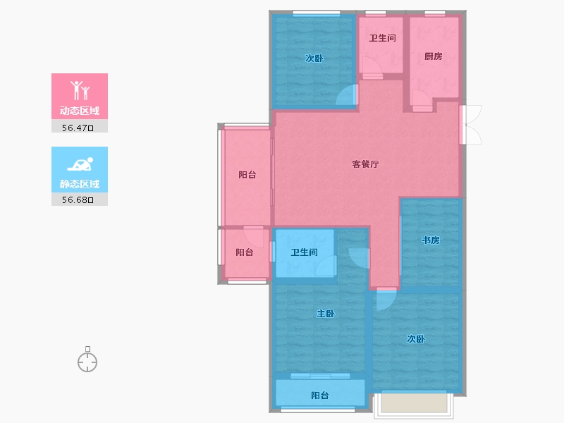 安徽省-黄山市-徽字号·紫园-101.16-户型库-动静分区