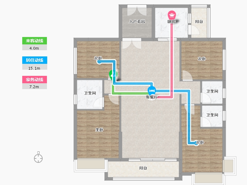 广东省-梅州市-御景江山悦-127.10-户型库-动静线