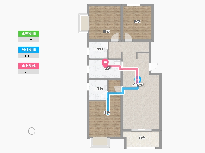 山西省-太原市-山投·青运城-84.92-户型库-动静线