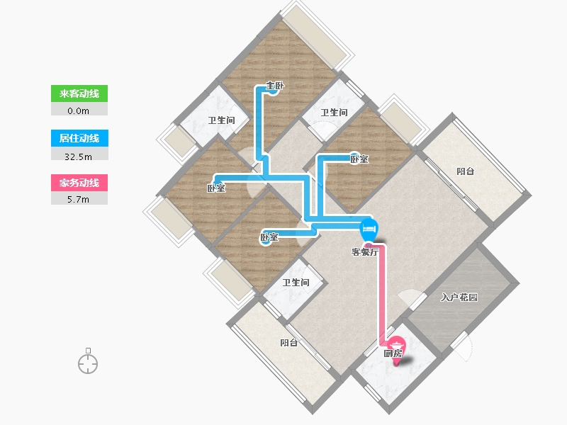 广东省-梅州市-合泰华璟城-118.40-户型库-动静线