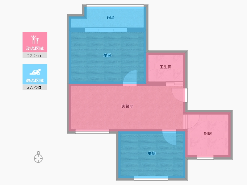 山东省-威海市-南海翡翠城-48.01-户型库-动静分区