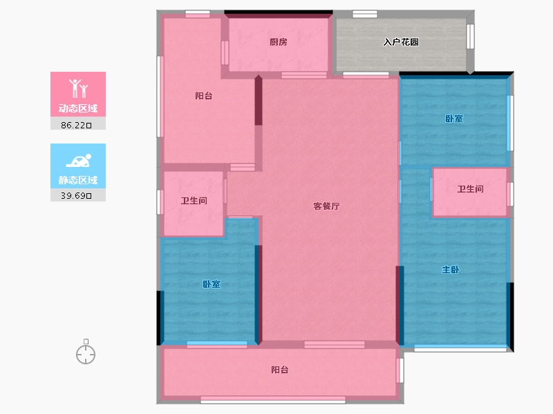 广东省-云浮市-筠城·翰林春天-112.00-户型库-动静分区