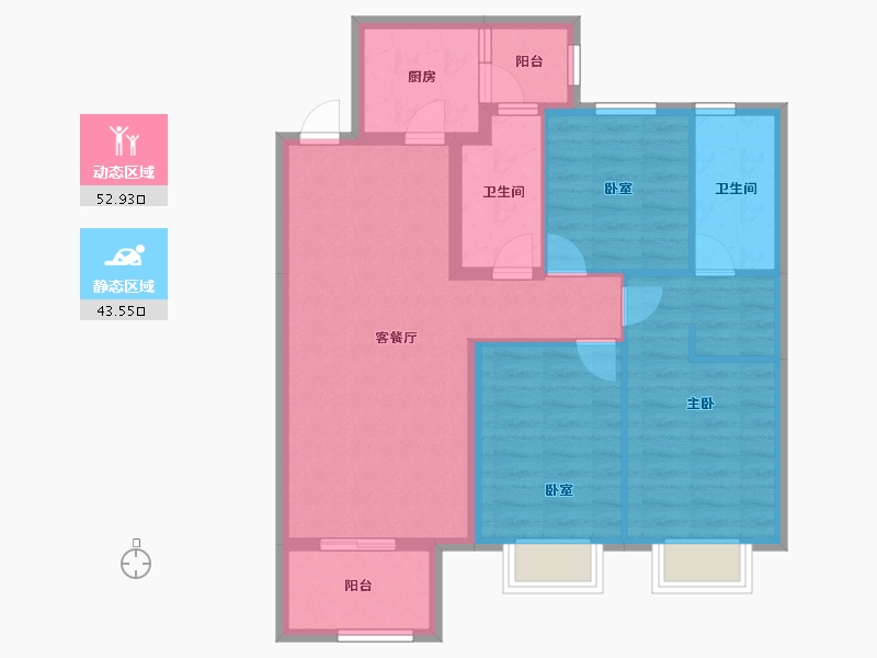 山西省-太原市-山投·青运城-86.18-户型库-动静分区