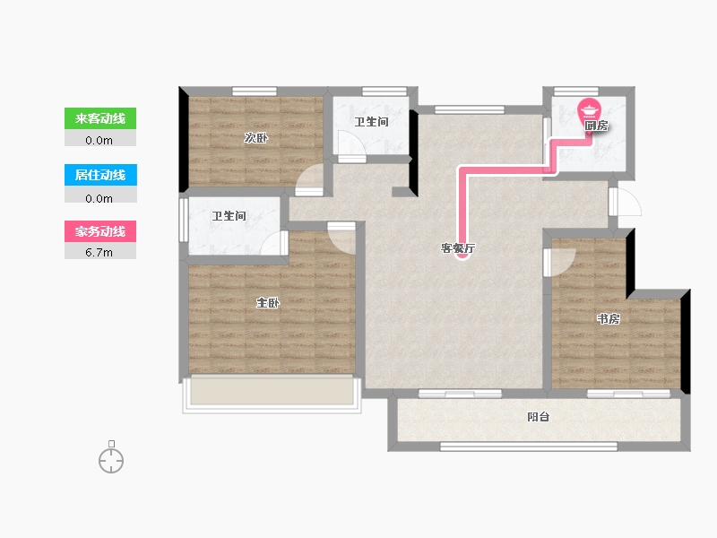 安徽省-宣城市-发能翰林苑-101.41-户型库-动静线