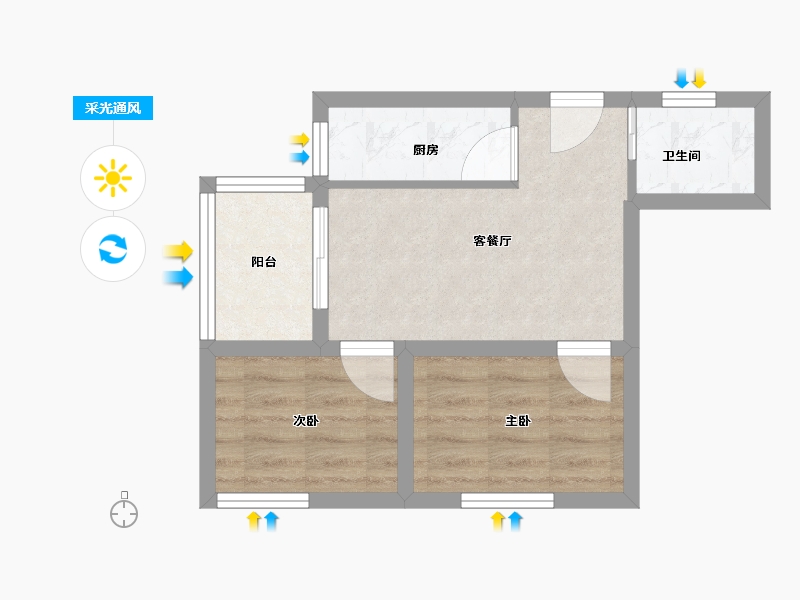 山东省-威海市-南海翡翠城-38.40-户型库-采光通风