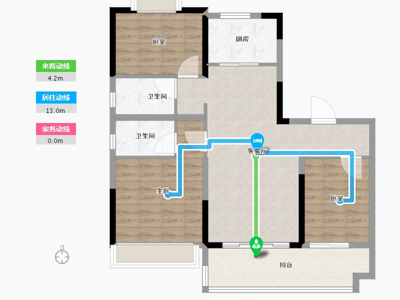 江苏省-宿迁市-碧桂园凤凰湾·泗阳-92.00-户型库-动静线