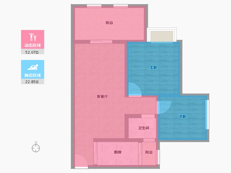 四川省-遂宁市-烨宇·锦绣江山-66.15-户型库-动静分区