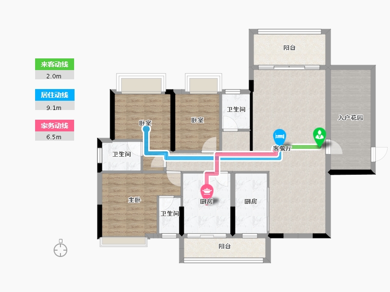 广东省-梅州市-合泰华璟城-112.32-户型库-动静线