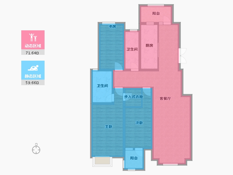 天津-天津市-天房·泊玺苑-116.07-户型库-动静分区