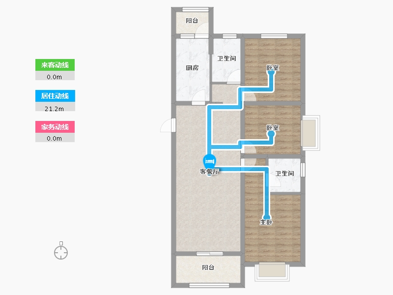 山西省-太原市-山投·青运城-90.63-户型库-动静线